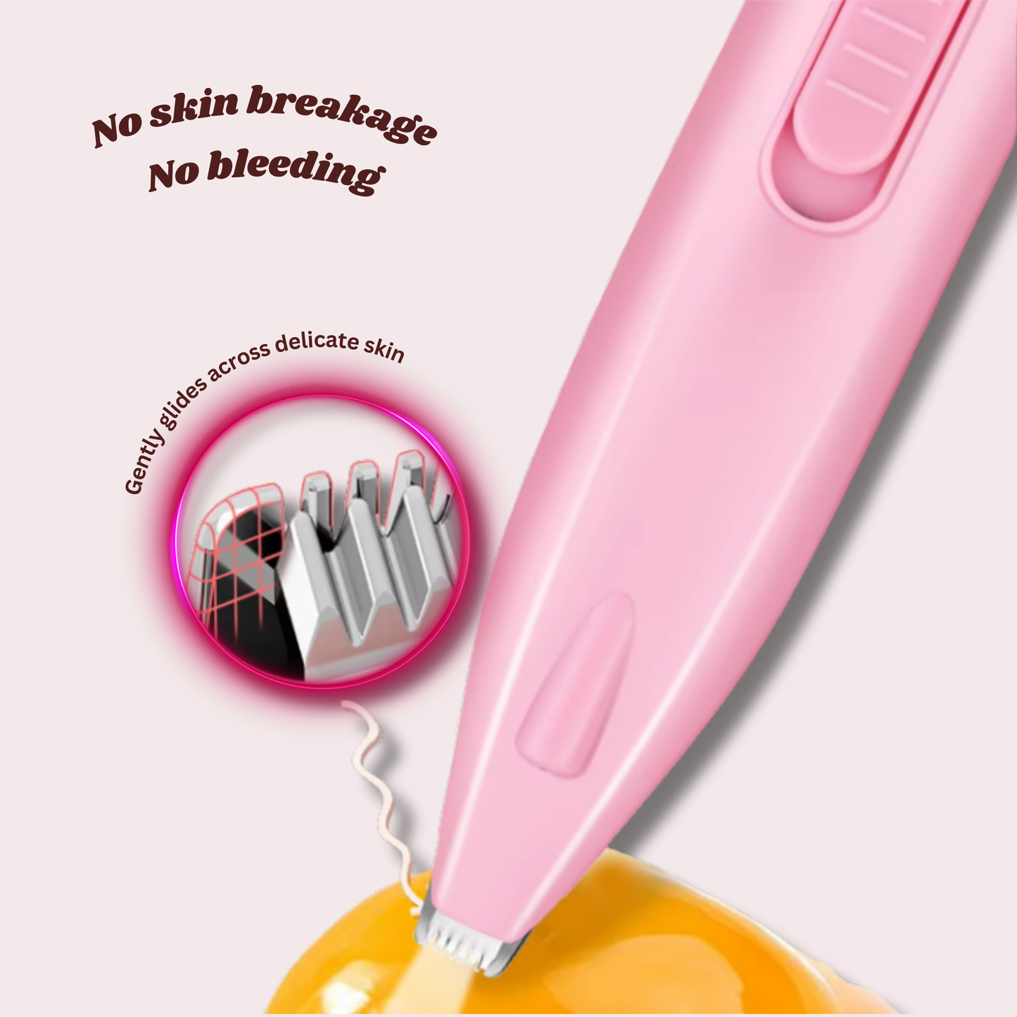 Happy Trails LED Pet Grooming Trimmer – Blush Pink